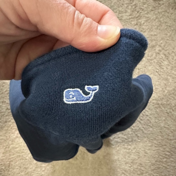 Vineyard Vines Sweater Women’s M Navy Blue 1/4 Zip Pullover Sweatshirt Preppy - Picture 8 of 8